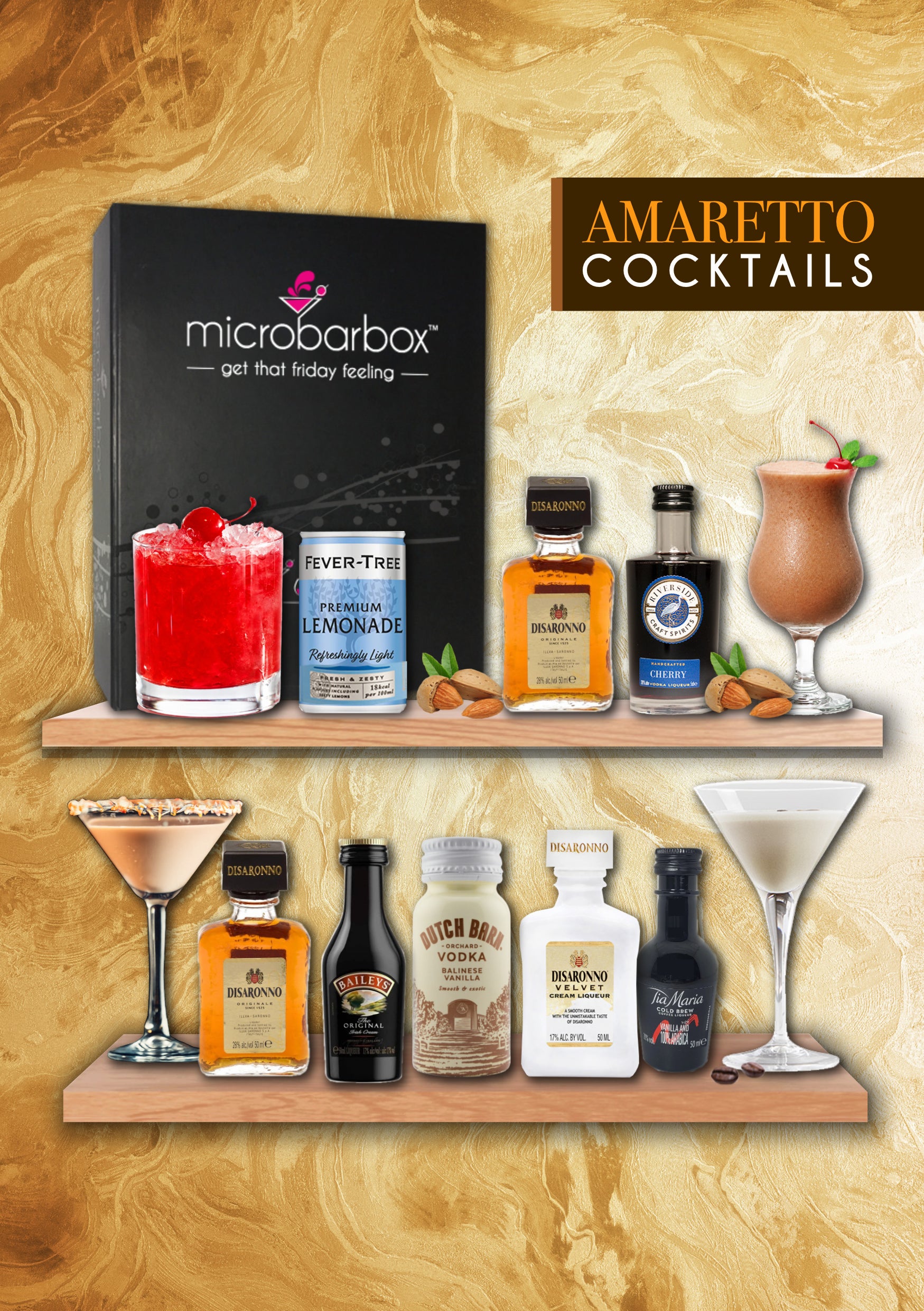 Amaretto Cocktails Gift Set