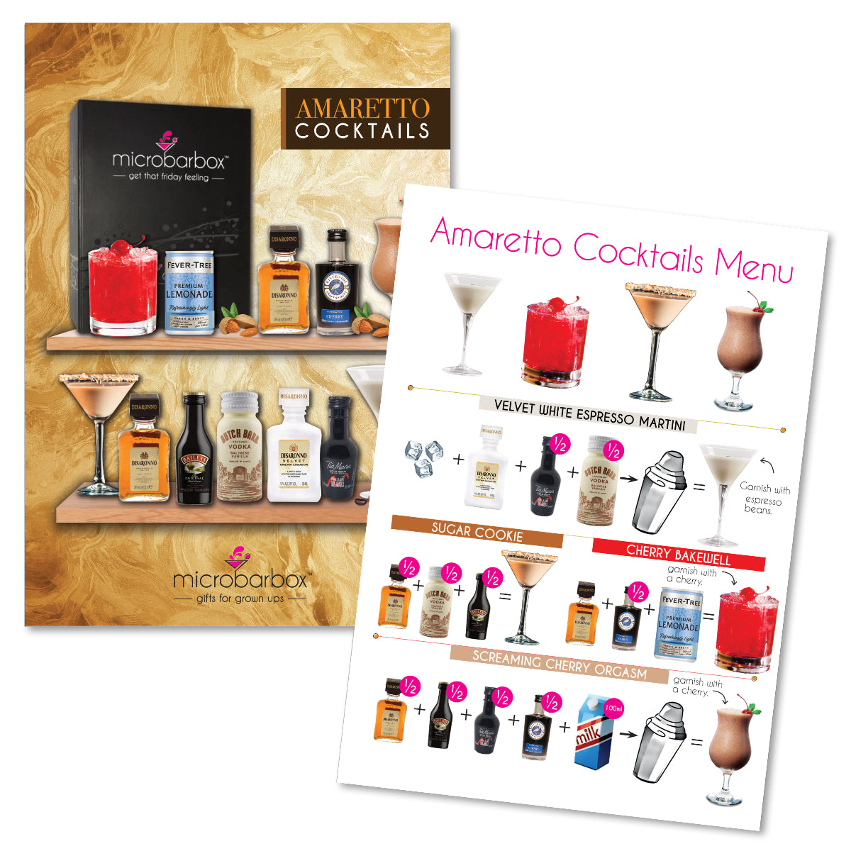 Amaretto Cocktails Gift Set