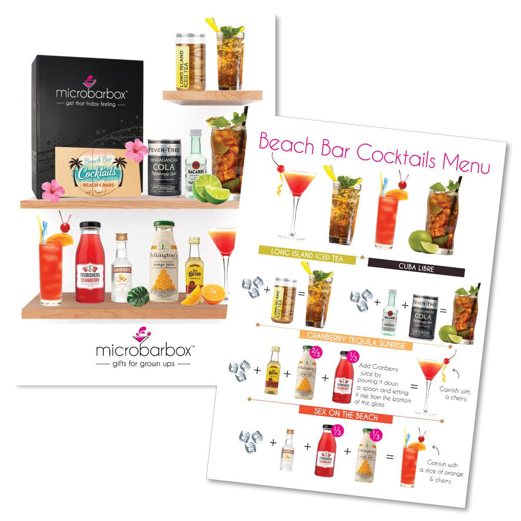Beach Bar Cocktails Gift Set Liquor & Spirits