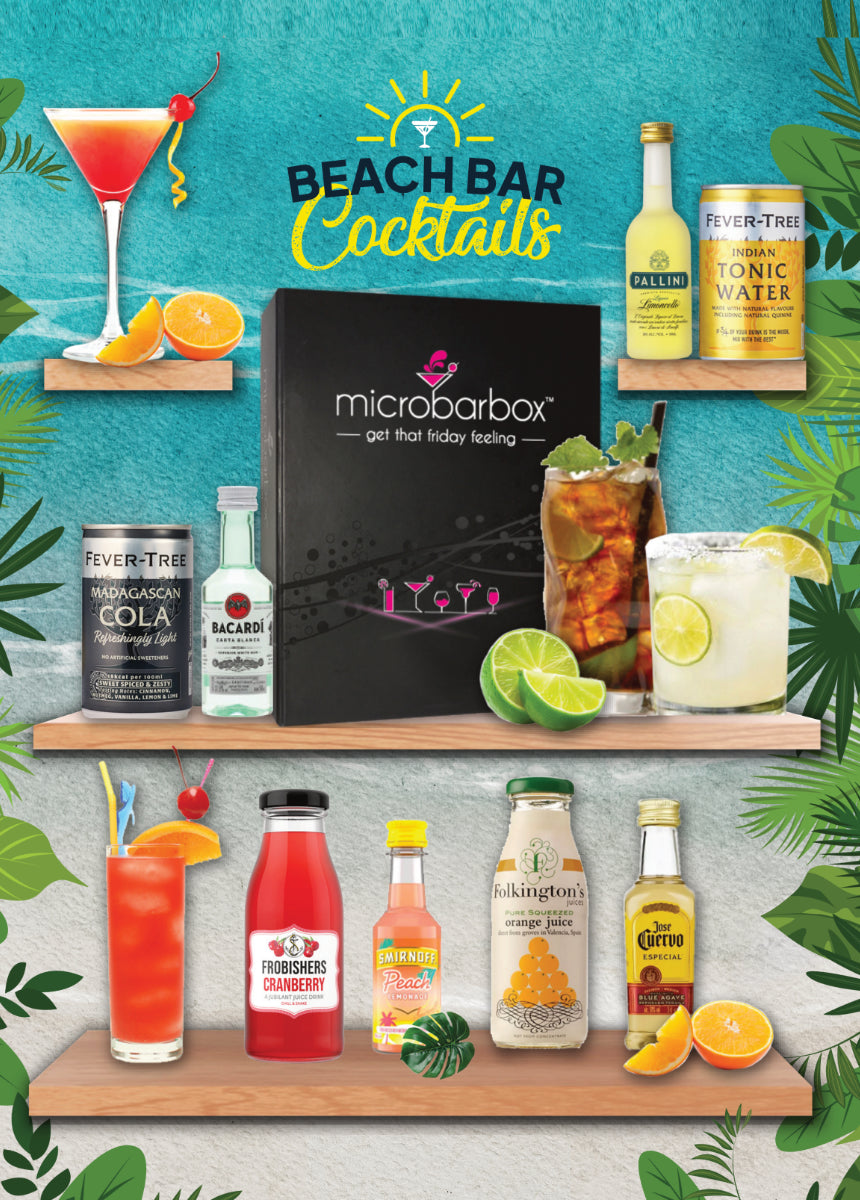 Beach Bar Cocktails Gift Set Liquor & Spirits