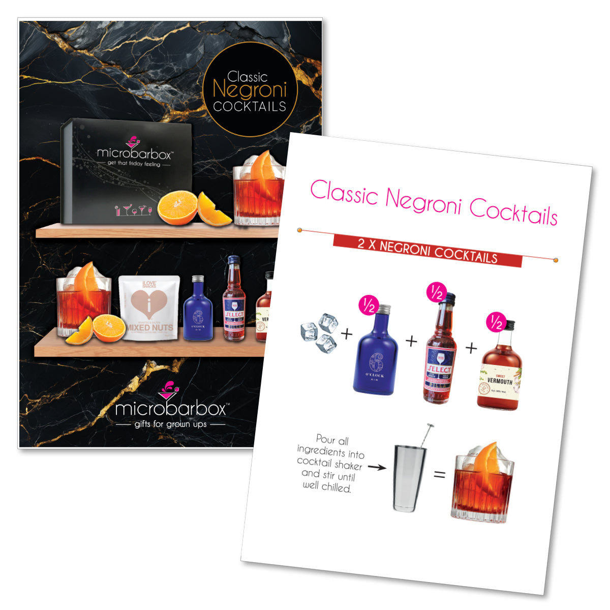 Classic Negroni Cocktail Gift Set – MicroBarBox