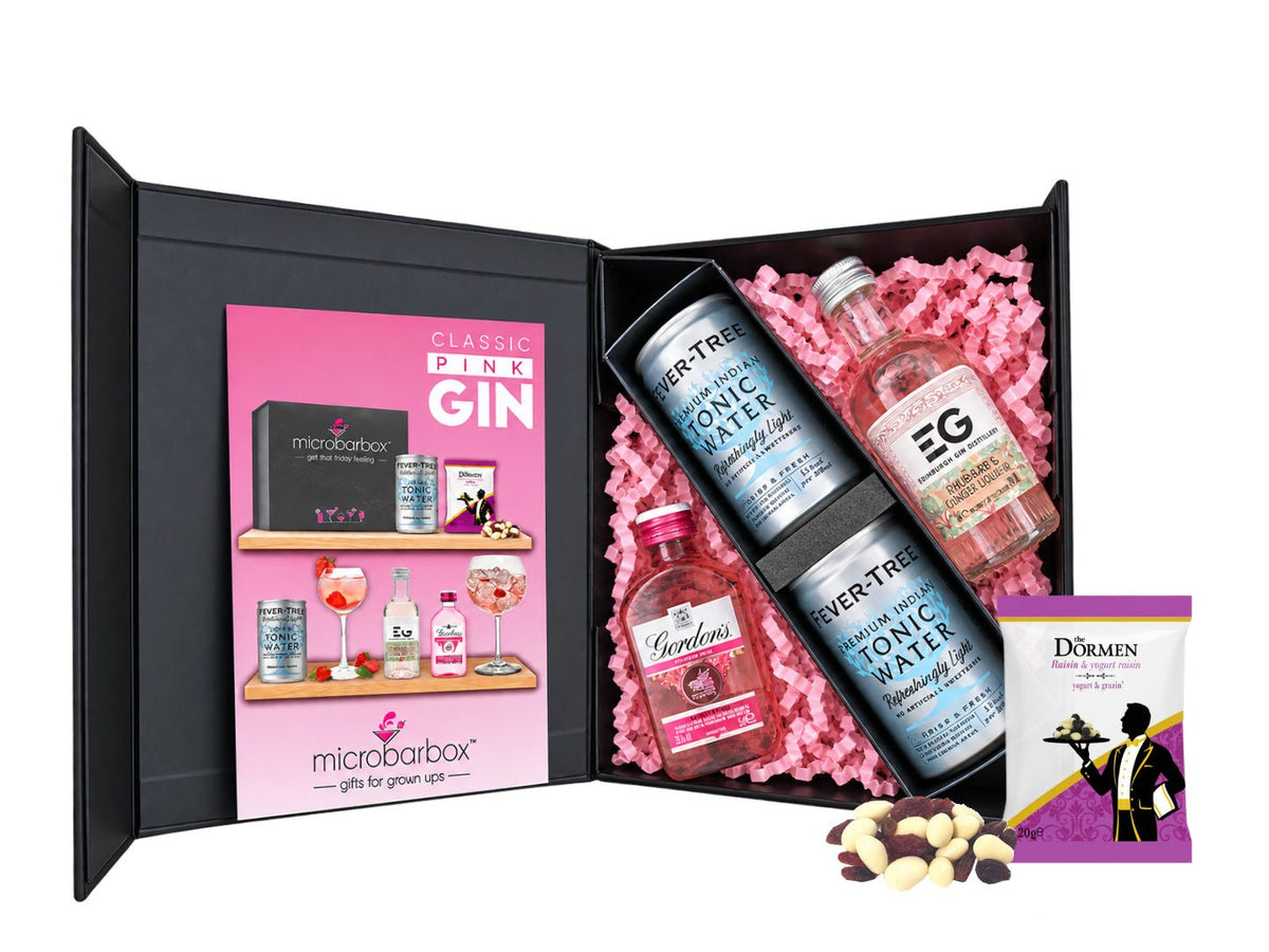 Classic Pink Gin Gift Set with Tonic Cocktail Gift Set