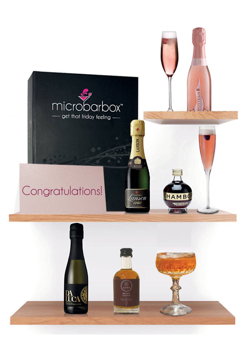Congratulations Champagne and Prosecco Gift Set Wine Gift Set