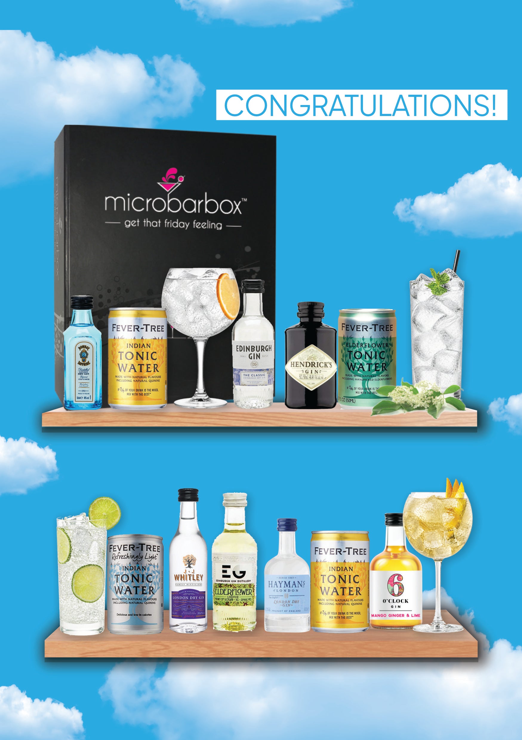 Wedding 7 Gin Heaven Gift Set Cocktail Gift Set