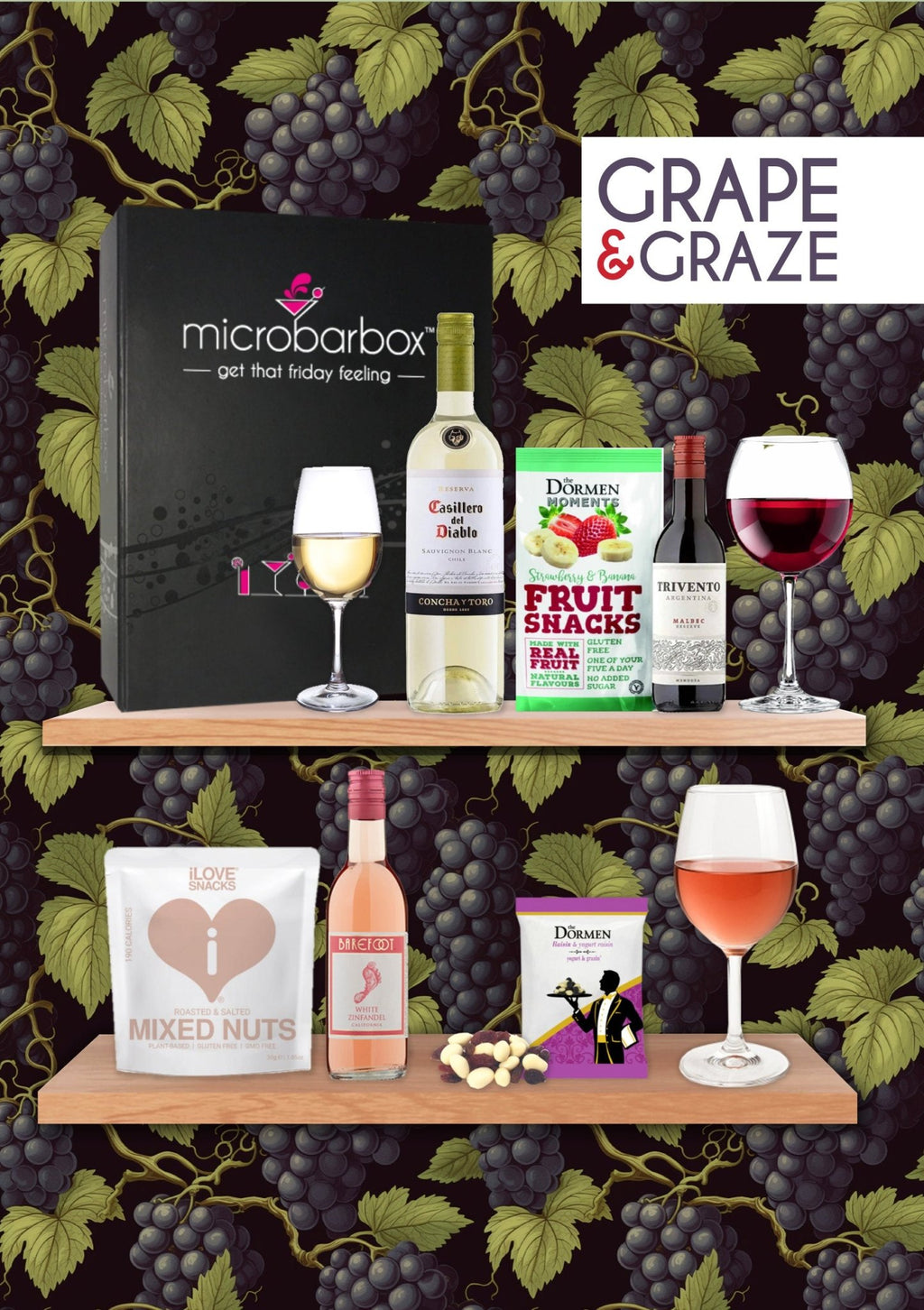 Grape and Graze Wine Gift Set Wine Gift Set