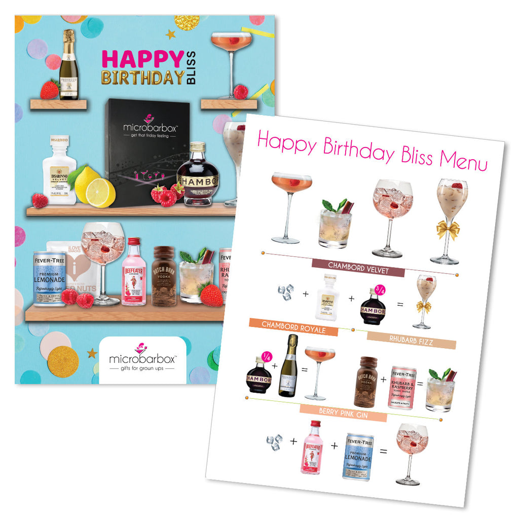Happy Birthday Bliss Gift Set Cocktail Gift Set