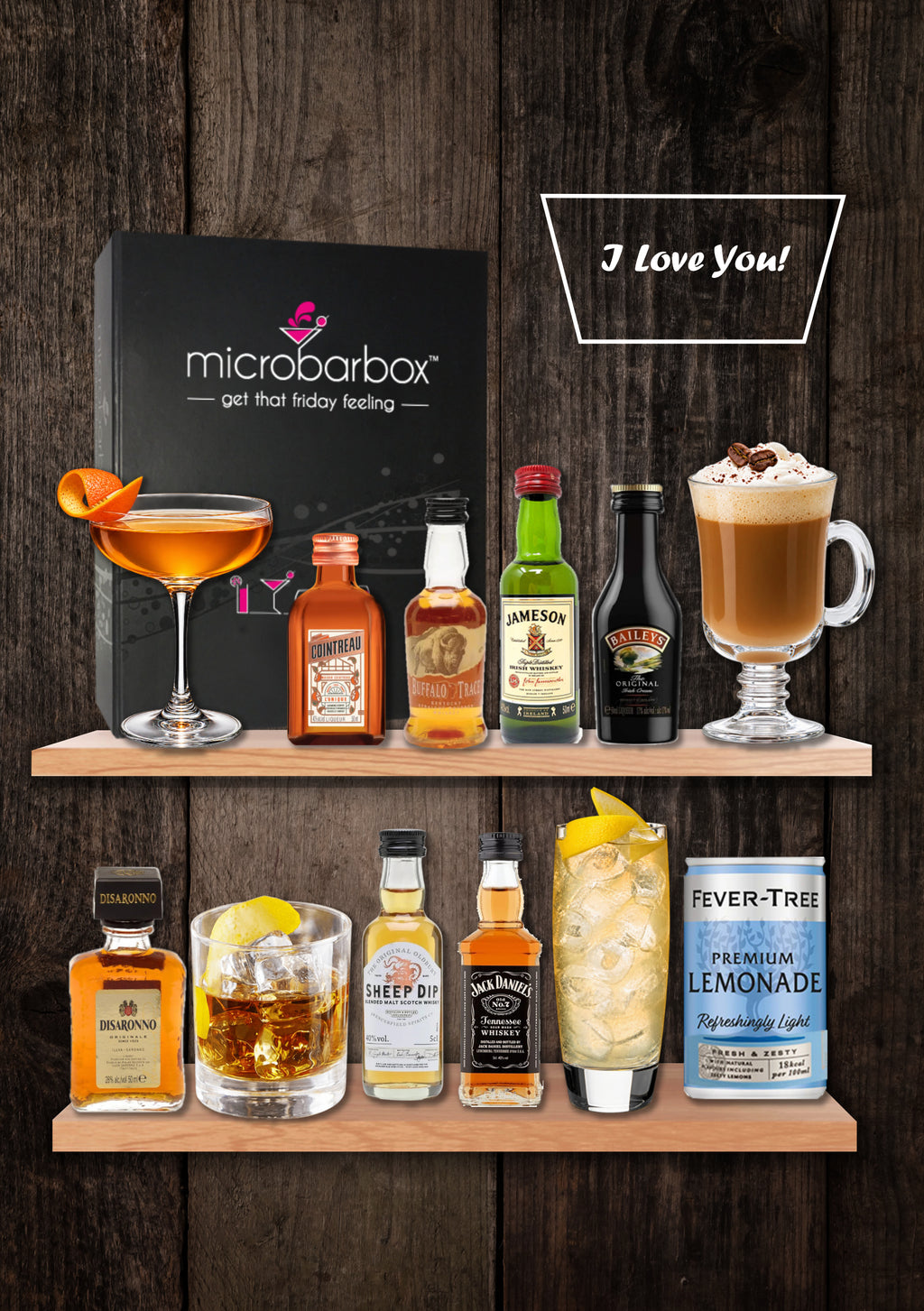 I Love You Whisky Cocktail Gift Set Cocktail Gift Set