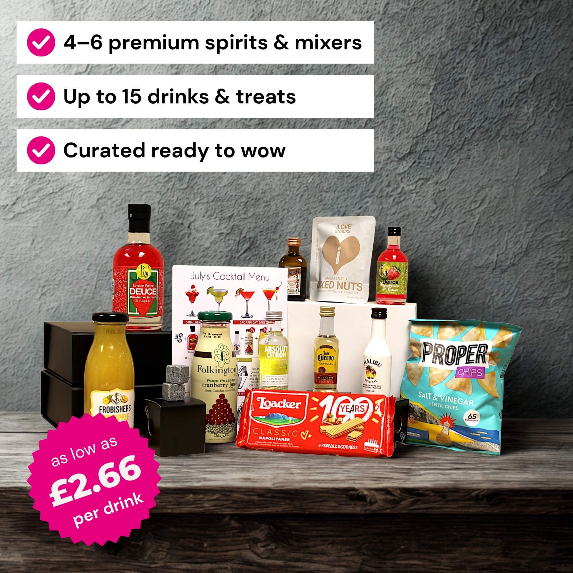 Monthly Cocktail Mixology Subscription Box Cocktail Gift Set