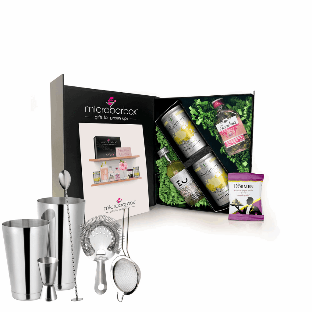 Classic Pink Gin Gift Set with Lemonade Cocktail Gift Set