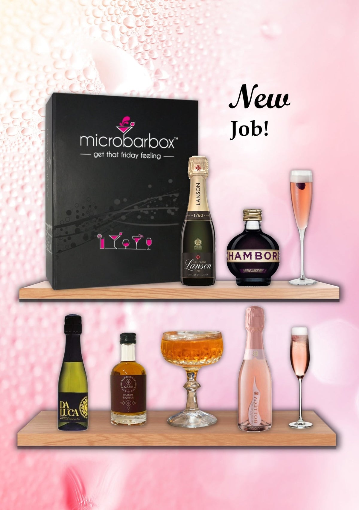New Job Champagne and Prosecco Gift Set Wine Gift Set