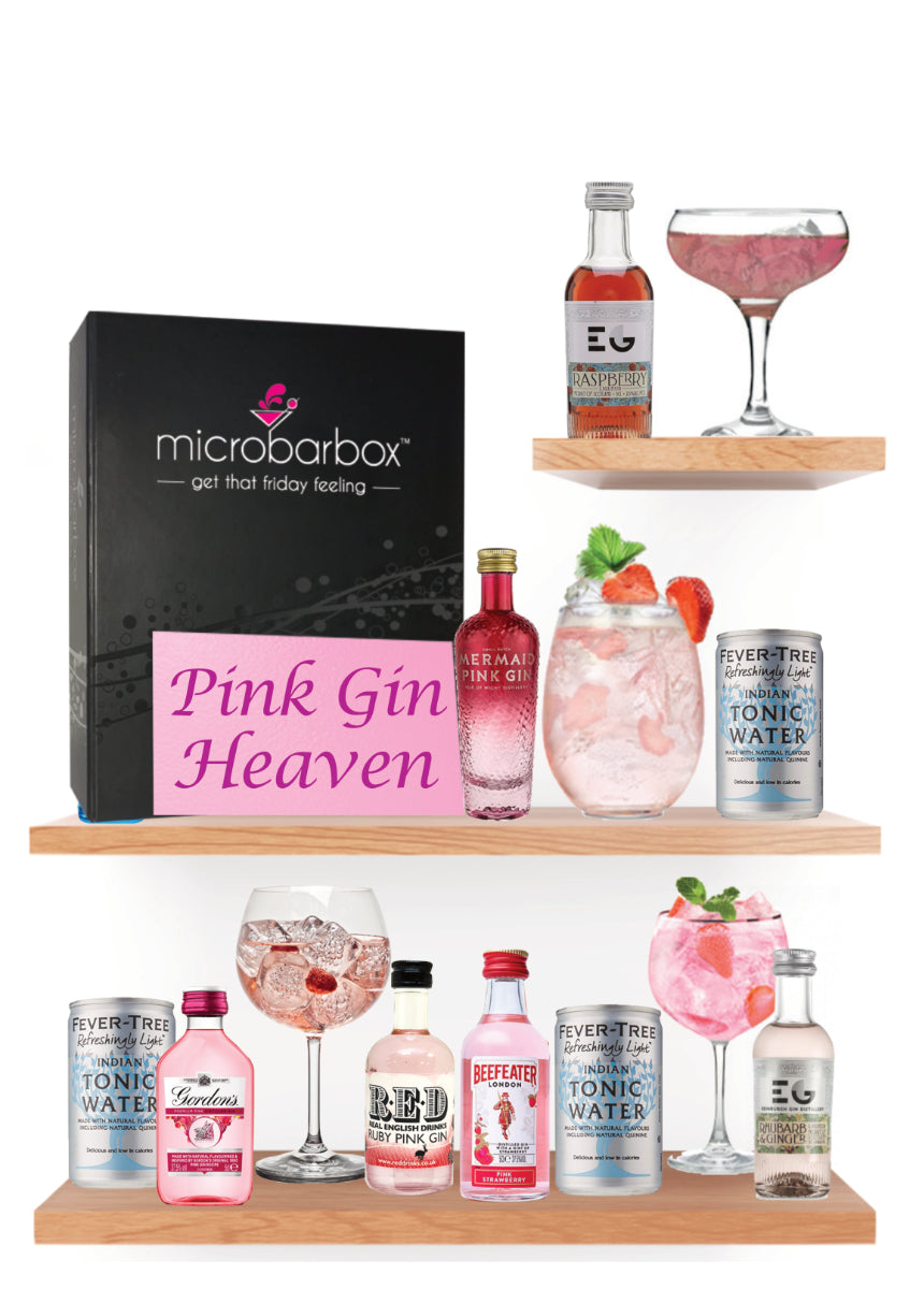 Pink Gin Heaven Gift Set with Tonic Cocktail Gift Set