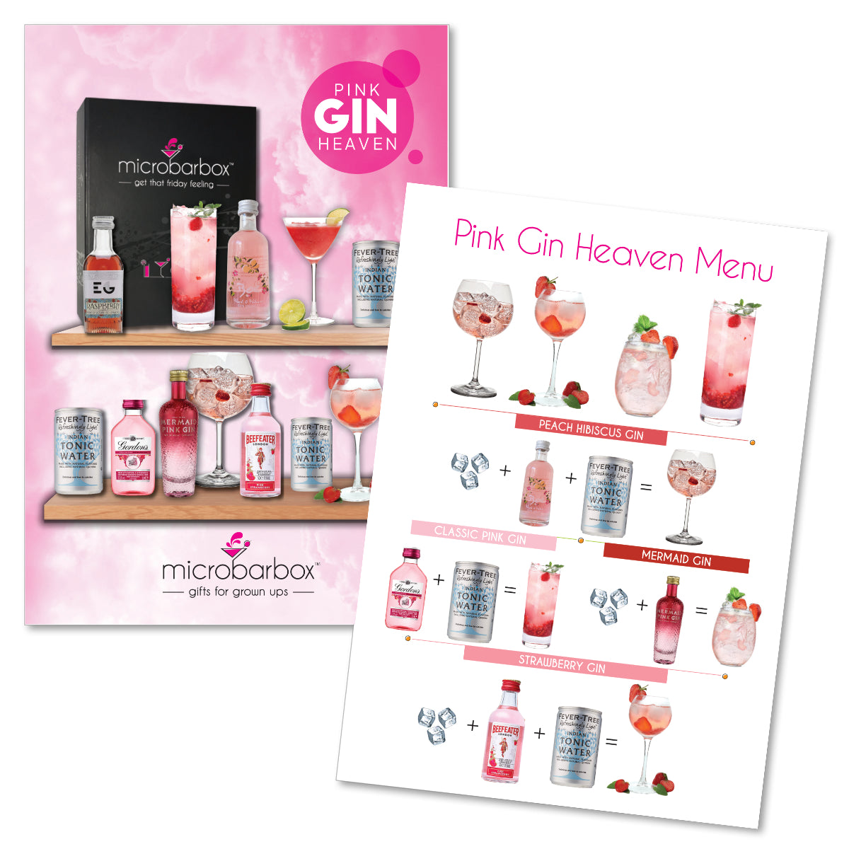 I Love You Pink Gin Heaven Gift Set Cocktail Gift Set