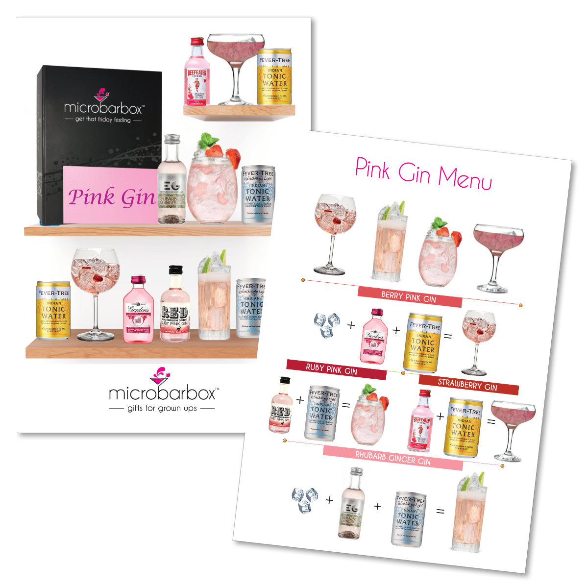 Pink Gin Gift Set with Tonic