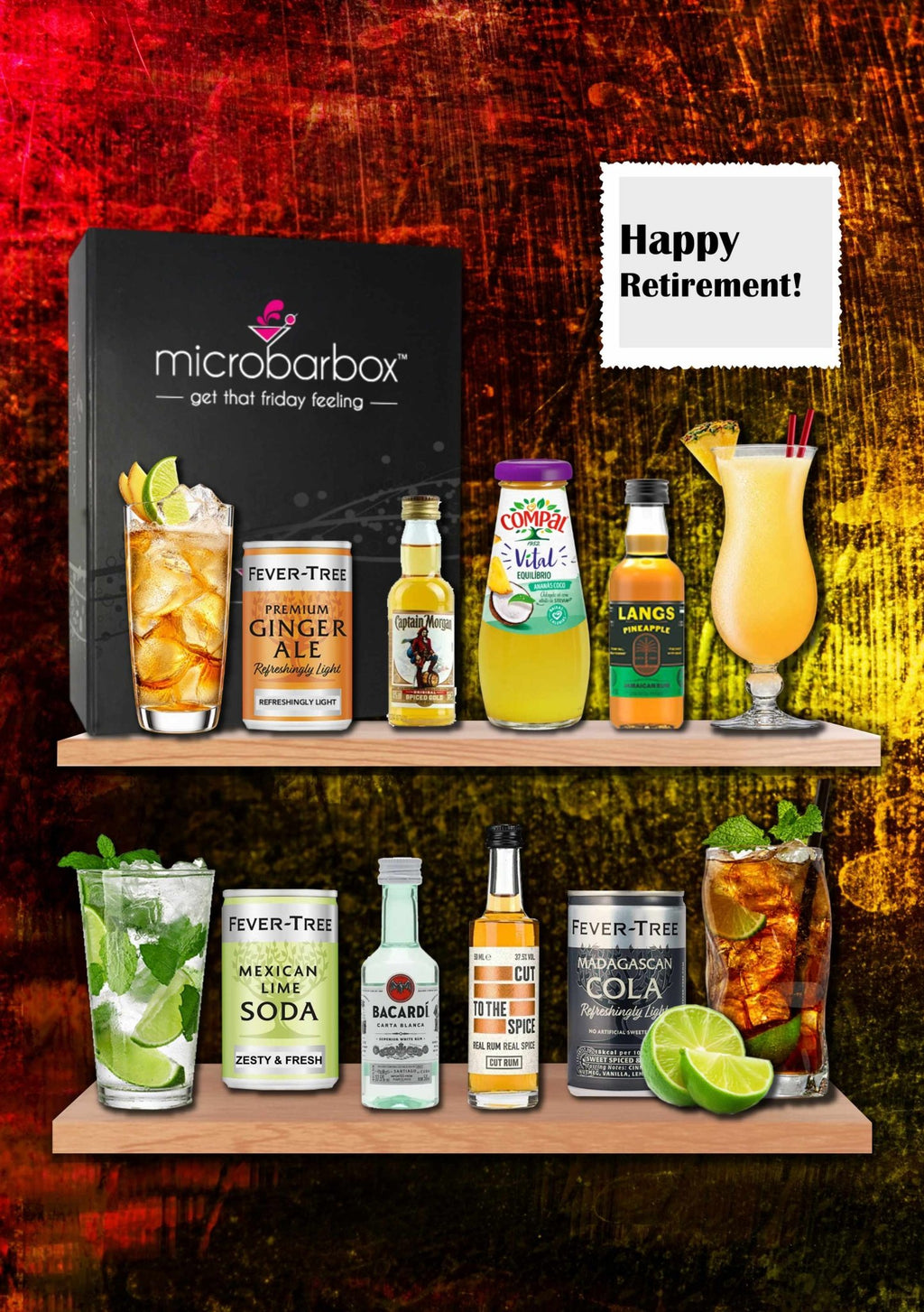 Retirement Rum Cocktail Gift Set Cocktail Gift Set