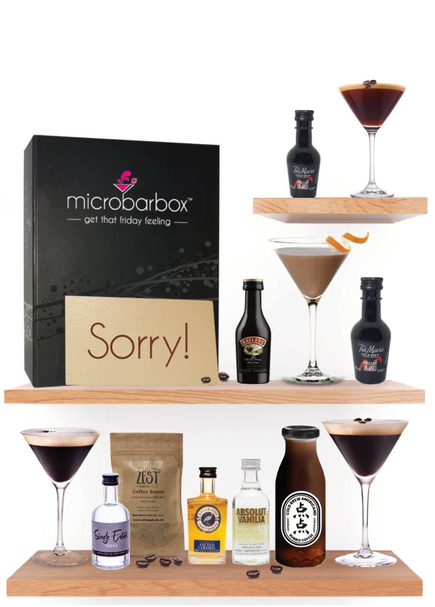 Sorry Espresso Martini Gift Set Cocktail Gift Set