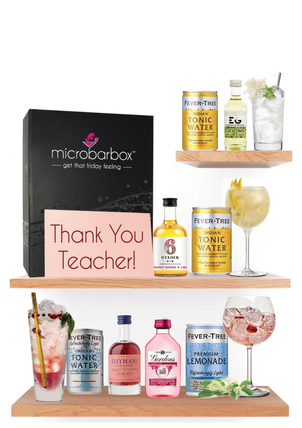 Teachers Gin-Spired Flavours Gift Cockail Set Liquor & Spirits