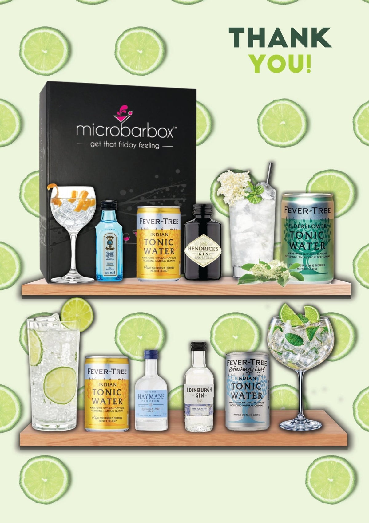 Thank You Gin and Tonic Gift Set Liquor & Spirits