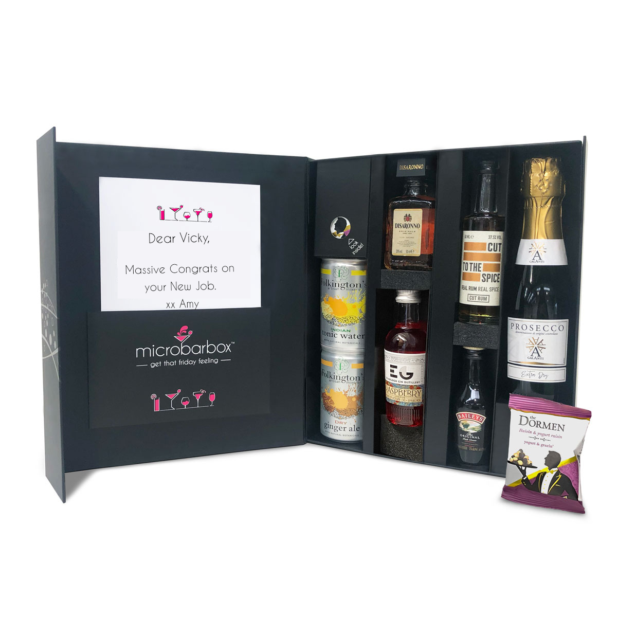 New Job Variety Cocktail Gift Set | Cocktail Gift Boxes | Gin, Prosecco ...